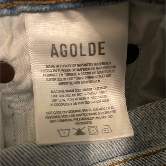 AGOLDE Riley High Rise Straight Crop Jeans size 24 - Picture 8 of 9